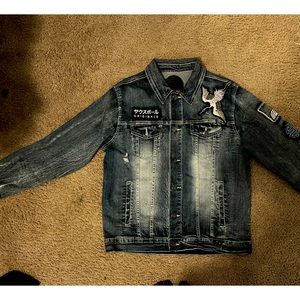 SouthPole Originals embroidery patch jean jacket